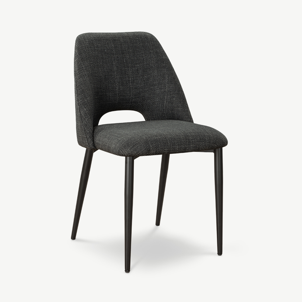 -€50 Caio eetkamerstoel, donkergrijze stof