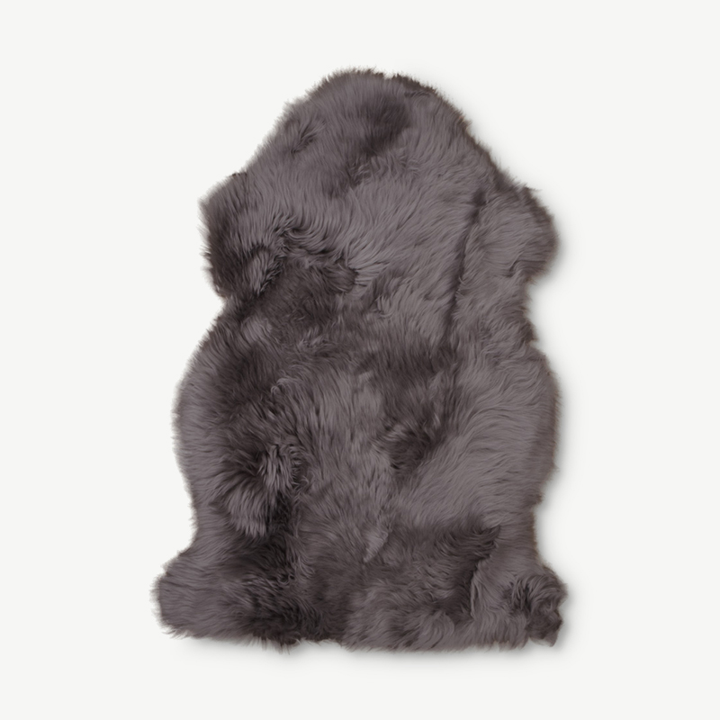 LoLa Real Lambskin Rug, Beige, 50x85cm front view