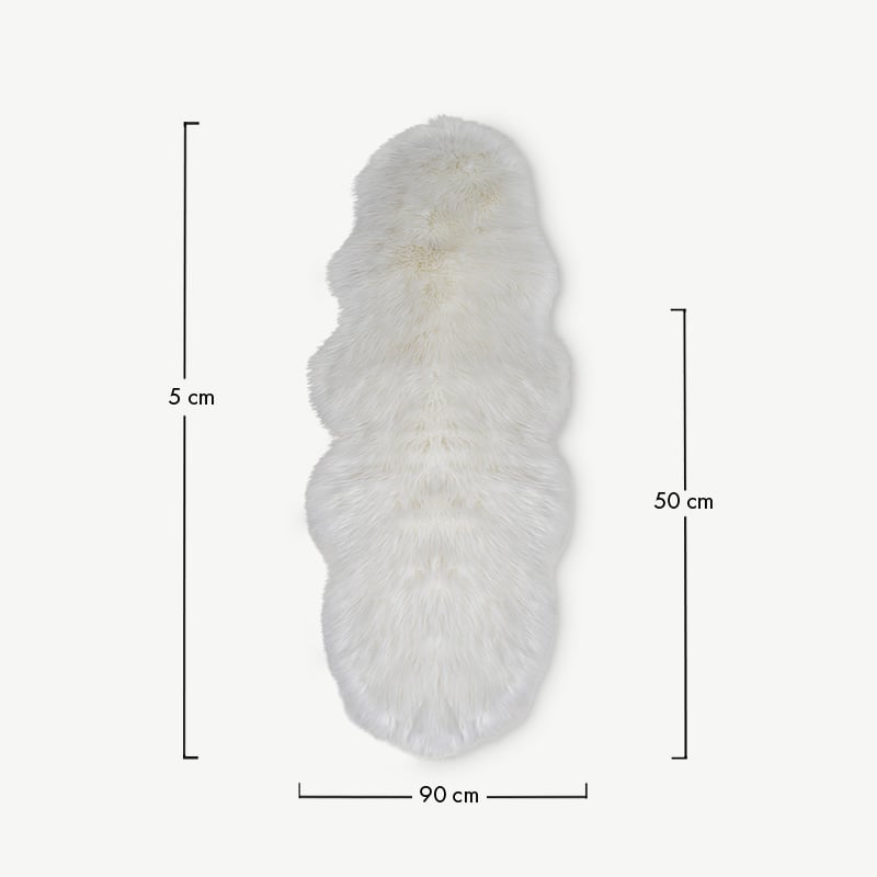 Uta lamsvacht, ivoor kunst lamsvacht afmetingen