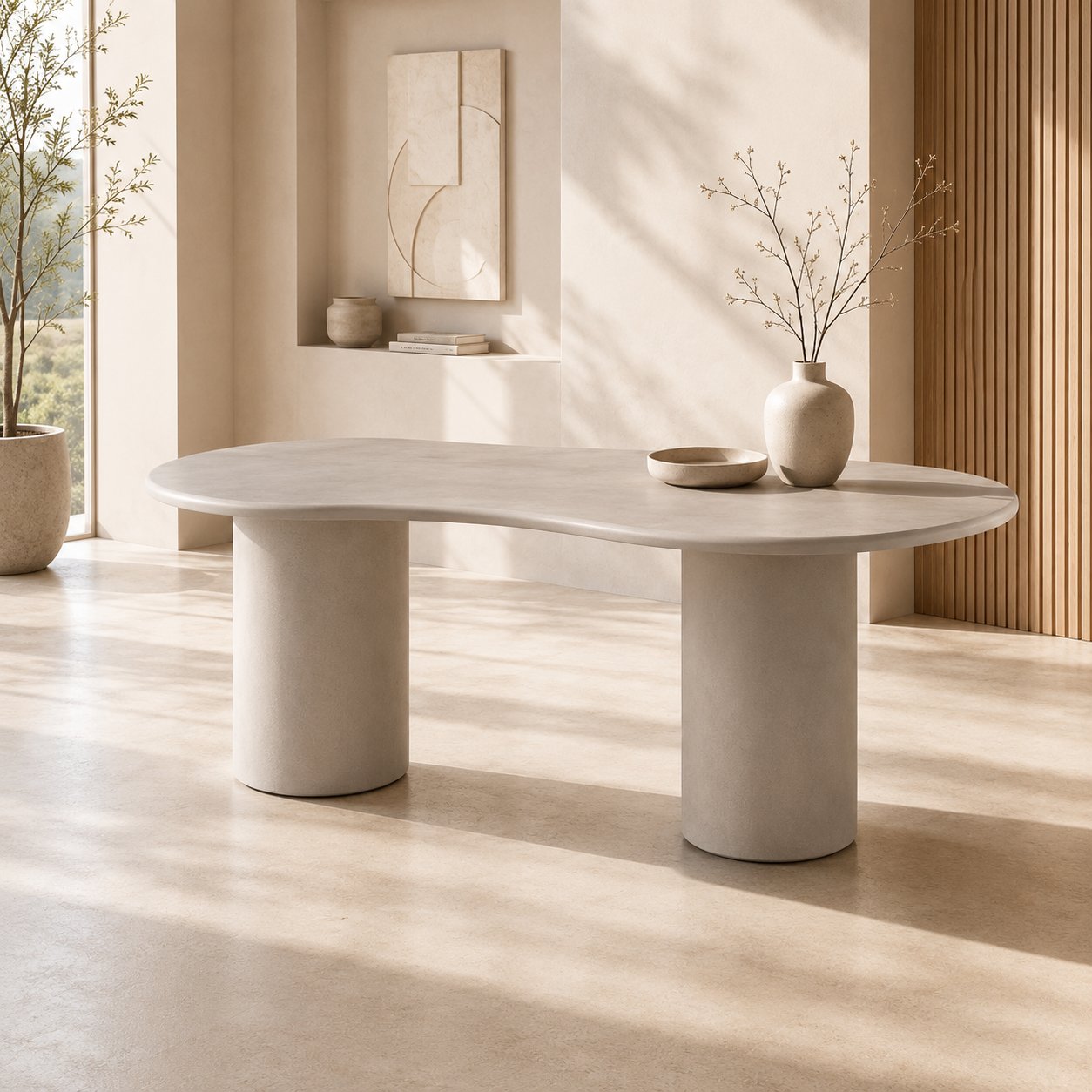 Argeen eettafel, grijs cement - 200 cm view 4