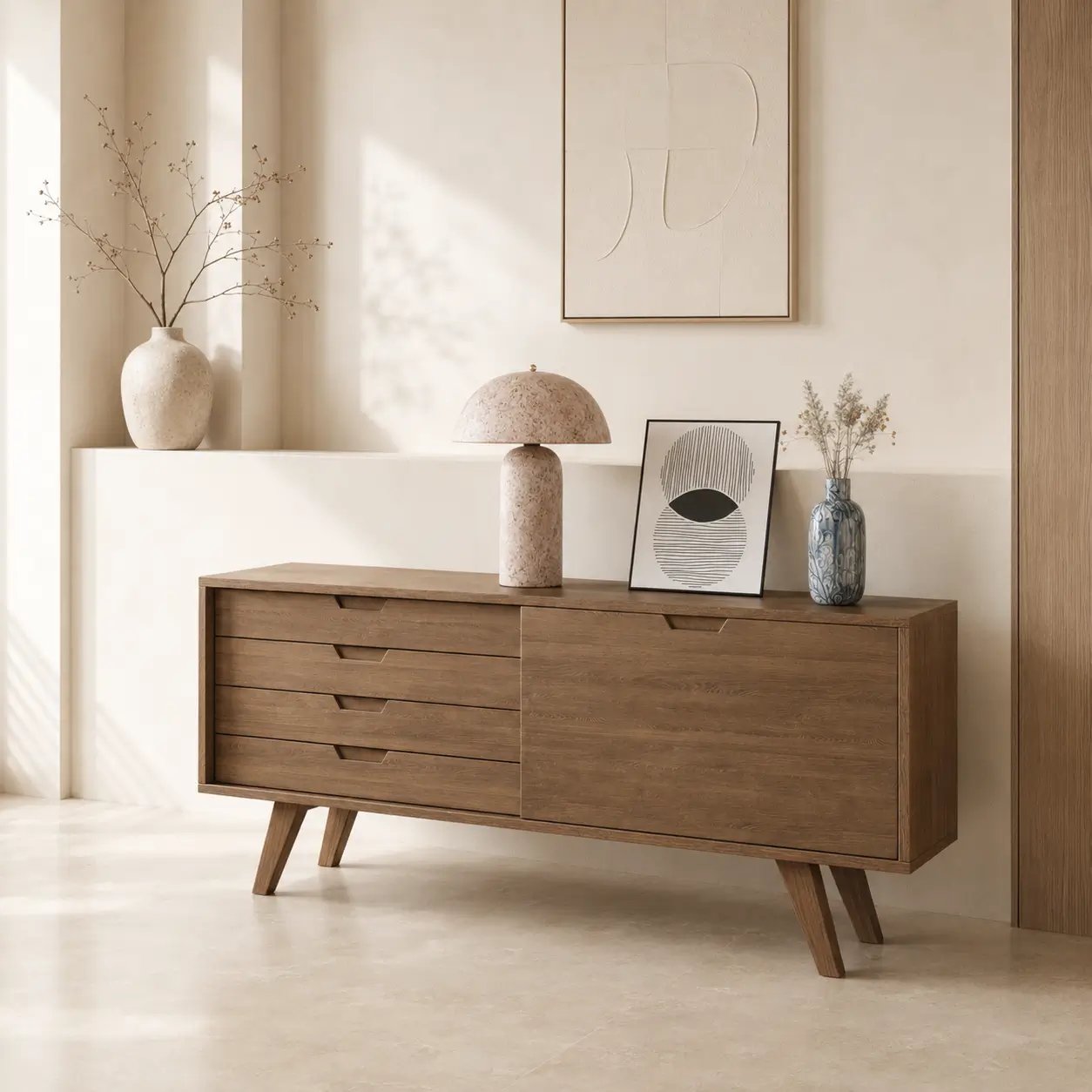 Copenhagen dressoir, natuurlijke eik view 8