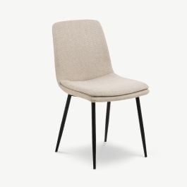 Kyta Dining Chair, Beige Fabric | Furnicher