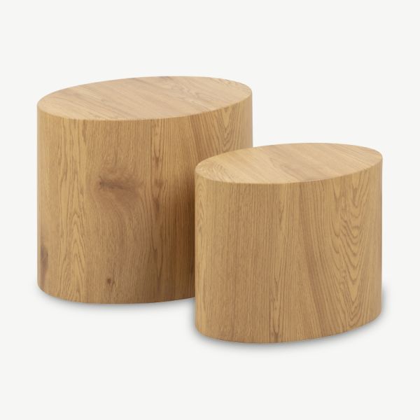 Mercy Coffee Table, Natural Wood (set of 2)