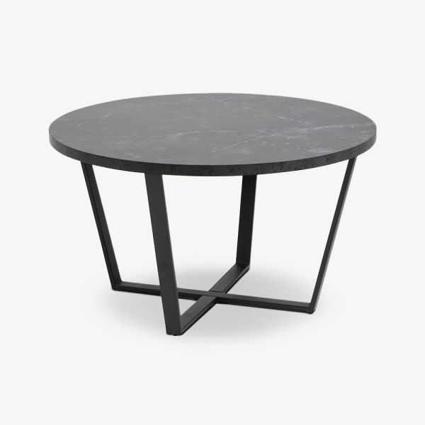 Avery Marble Coffee Table, Black