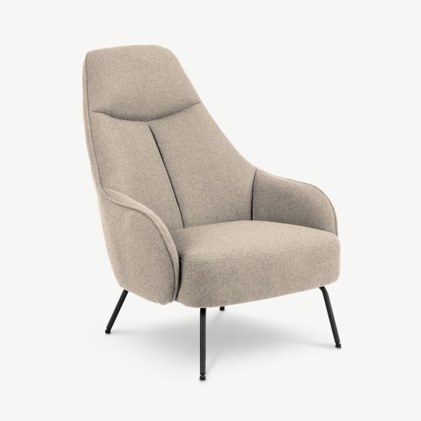 Lilou Fabric Armchair, Beige