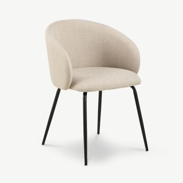 Luara Dining Chair, Beige Fabric