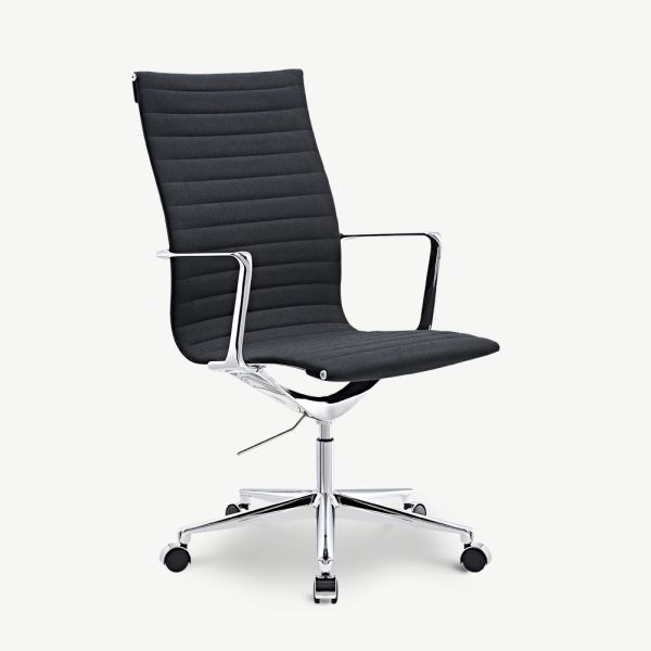 Akira Office Chair, Anthracite Fabric & Chrome