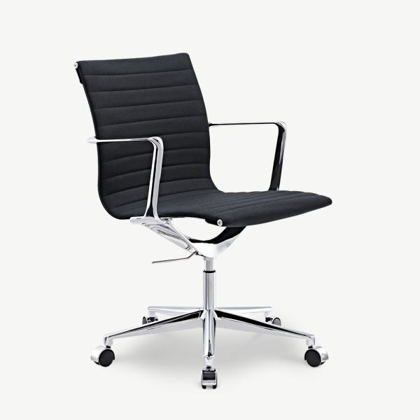 Walton Office Chair, Anthracite Fabric & Chrome