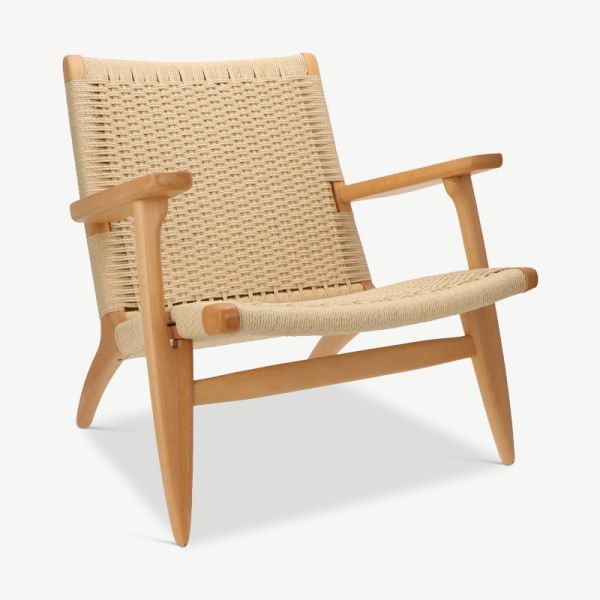 Easy rotan fauteuil, naturel hout