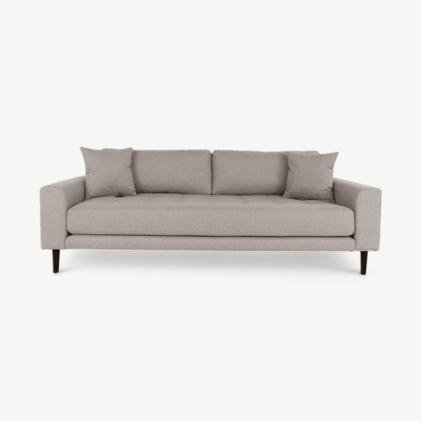 Lalita 3-Sitzer-Sofa, Taupefarbener Stoff