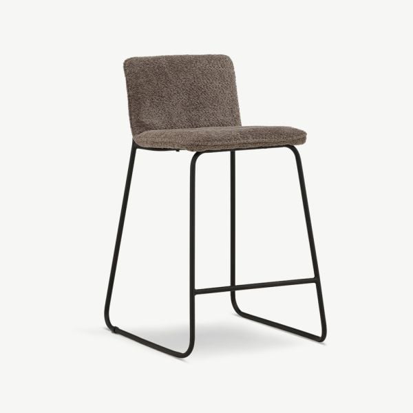 Tabourets de Bar Elva, Métal Gris Foncé, 2 pcs