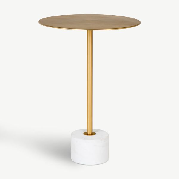 Ottone Steel Side Table, Brass
