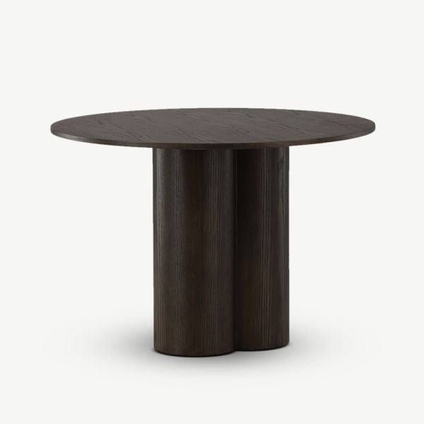 Olia Ronde Eettafel Suede ⌀110 , Mocca MDF