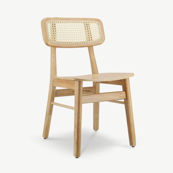 Jenson Esszimmerstuhl, Rattan & Holz