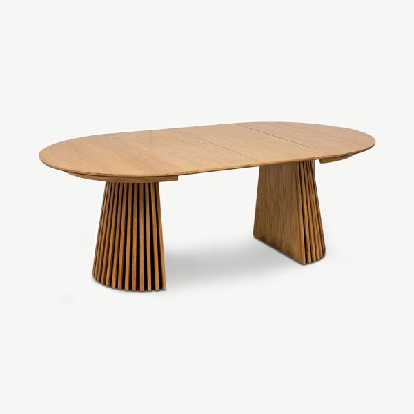 Medora Oval Dining Table, Oak Wood