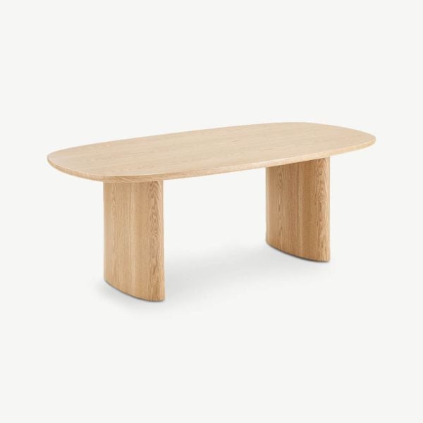 Lion Ovaler Esstisch, Natürliche Eschenfurnier - 210 Cm