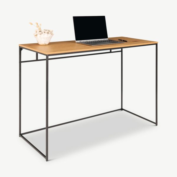 Vice Desk, Black Frame & Wooden top