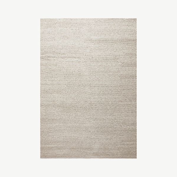 Calista Wool Rug, Light Grey, 230x160 cm