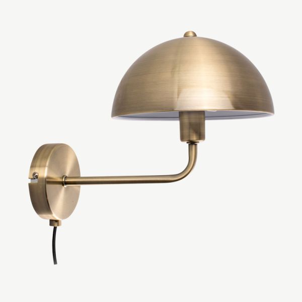 Bonnet Wall Lamp, Gold Iron 