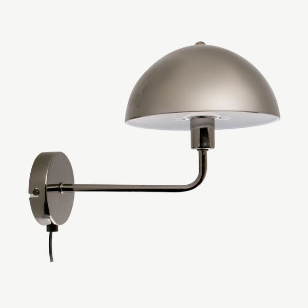 Bonnet Wall Lamp, Grey Iron 