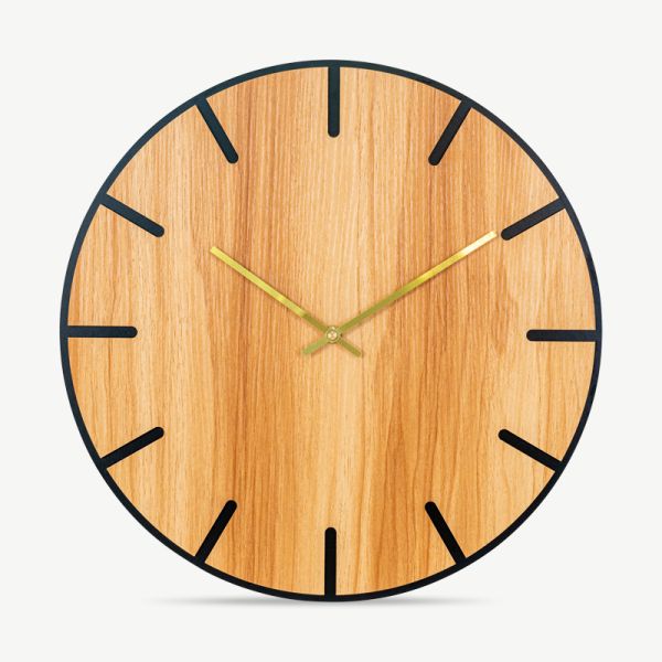 Moys Wall Clock, Natural Wood (Ø40 cm)