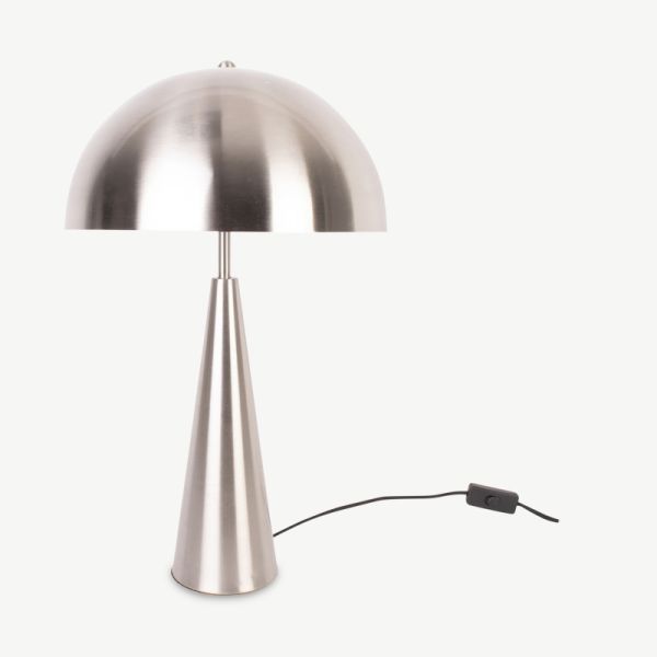 Lampe de table Sublime, fer nickelé, grand modèle