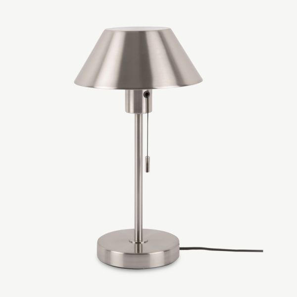 Office Retro Table Lamp, Nickel Plated Iron