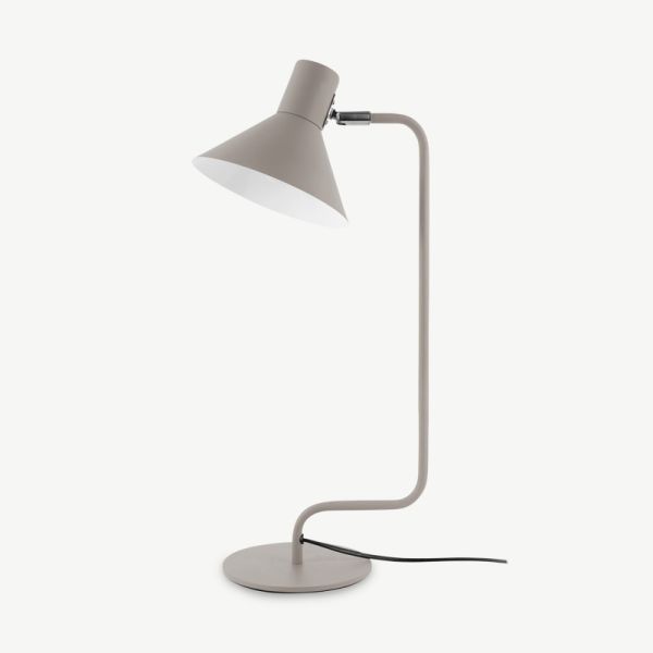Lampe de table Office Curved, fer gris