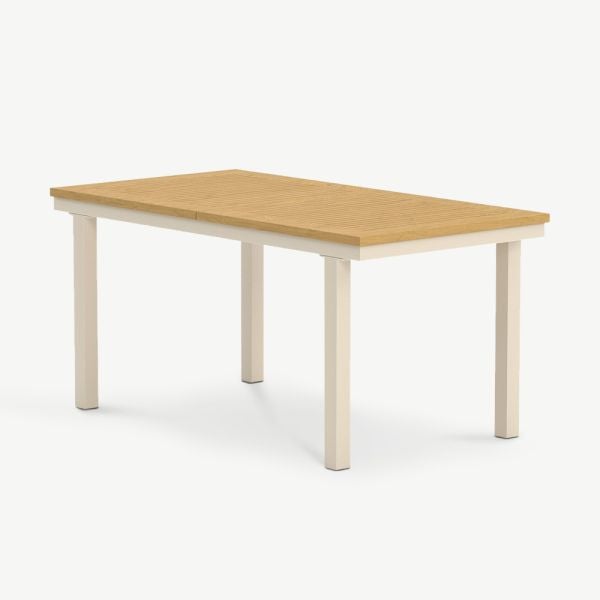 Table de Repas Rectangulaire d'Extérieur Palma, Teck Naturel