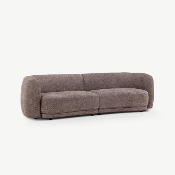 Siena sofas 3 Seater , Brown Boucle