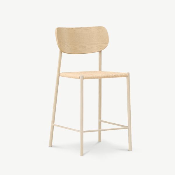 Pola Bar Stools , Beige Rattan