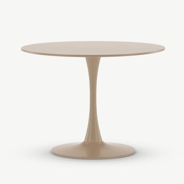 Nora Ronde ⌀100 Eettafel, Beige MDF