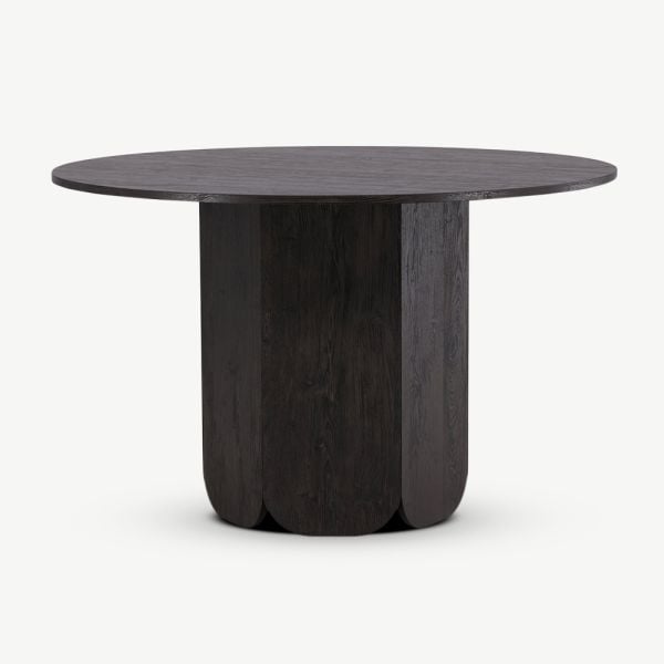 Tessa Ronde ⌀120 Eettafel , Zwart MDF