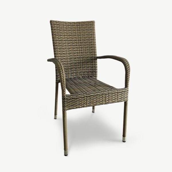 Azra Rattan Garden Chair, Grey