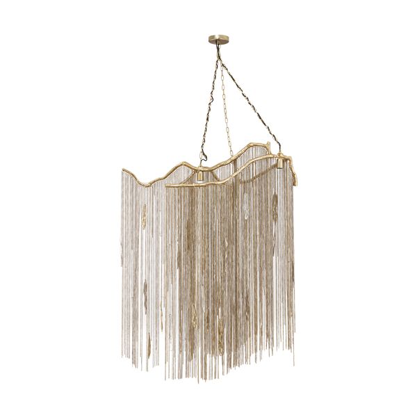 Chains Pendant Lamp, Brass Metal