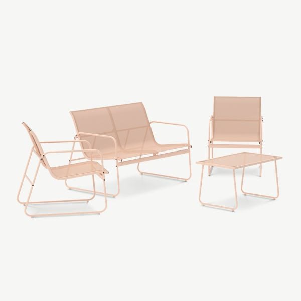 Sienna Außen-Sofa-Set, Beige Canvas