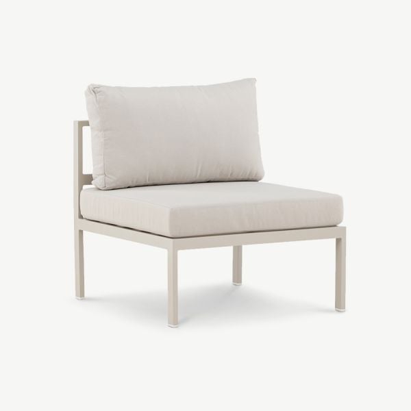 Module de canapé d'extérieur Riviera, aluminium beige