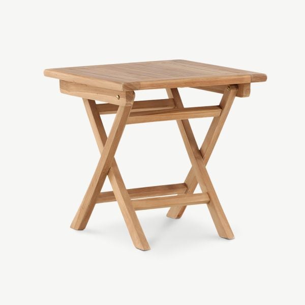 Saffron Außen Bistrotisch, Teak Natur