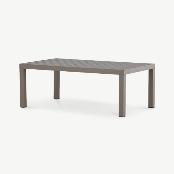Table de canapé d'extérieur Riviera, aluminium marron