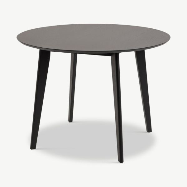 India Dining Table, Black MDF