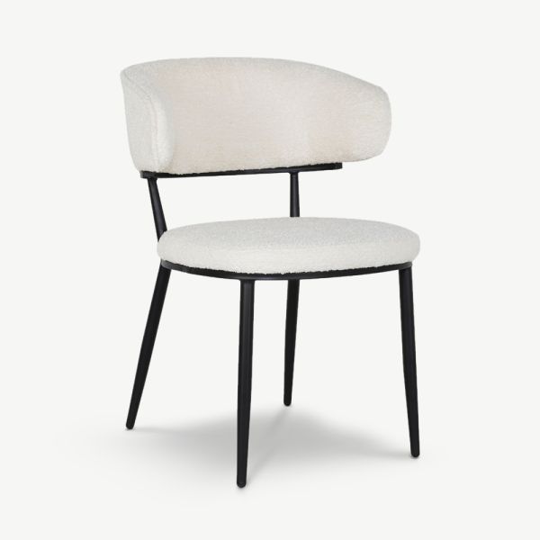 Lewis Boucle Dining Chair, Cream