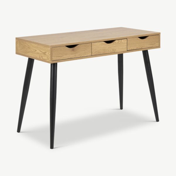 Mana Desk, Natural Wood & Steel legs