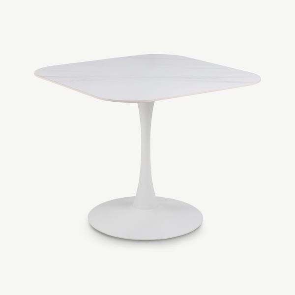 Kody Ceramic Bistro Table, White
