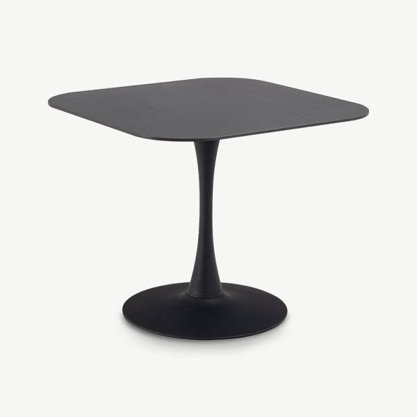 Kody Ceramic Bistro Table, Black