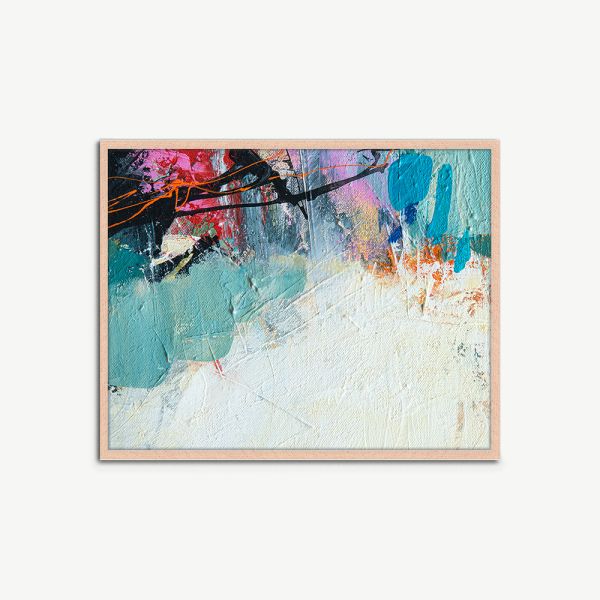 Colorful Painting Wall Art, Framed