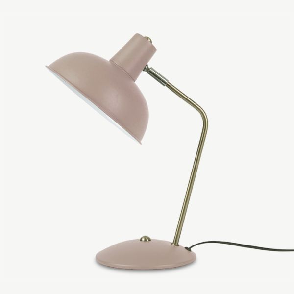 Hood Table Lamp, Pink Iron