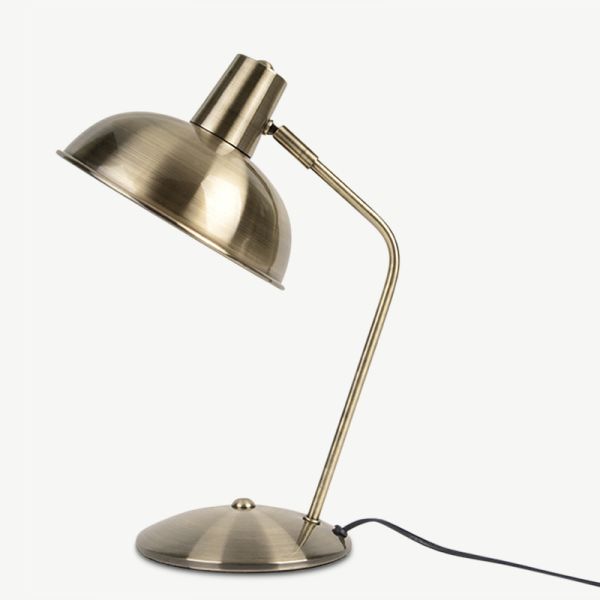 Hood Table Lamp, Gold Iron