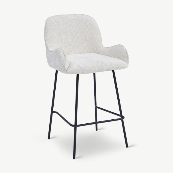 Eloa Bar Stool, Ivory