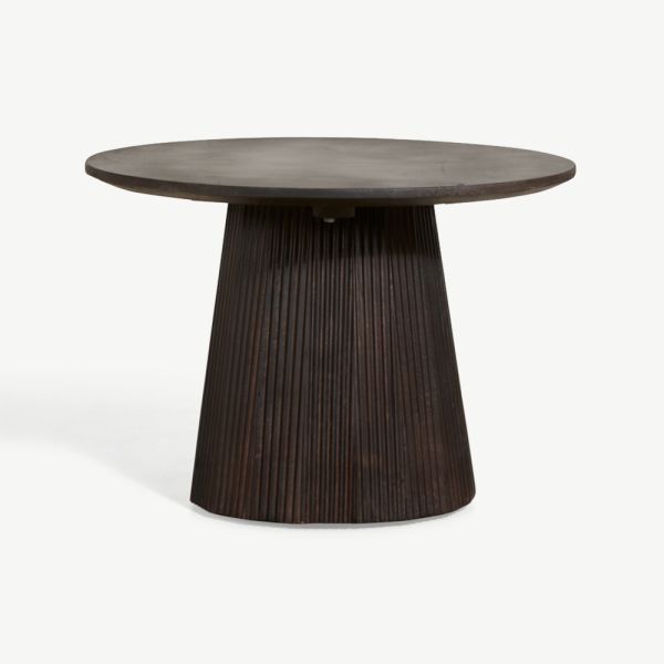 Saulo ronde koffietafel, donkerbruin, 60 cm