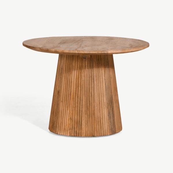 Table basse ronde Saulo, marron clair, 60 cm